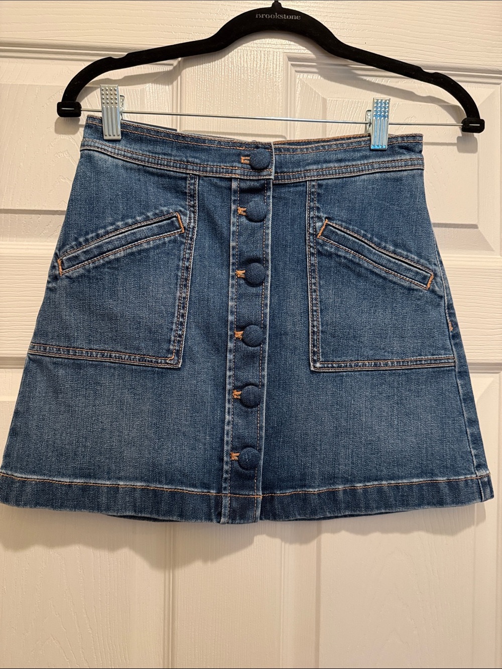 NWT Ramy Brook Kimi Denim Mini Skirt in Medium Wash